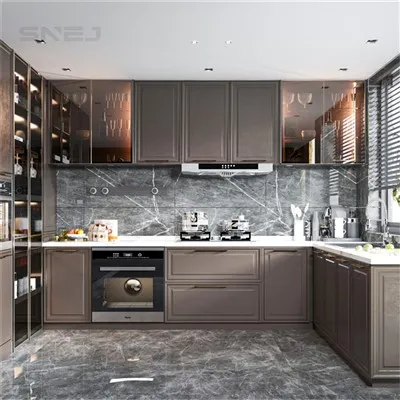 Современные кухонные шкафы в стиле кантри